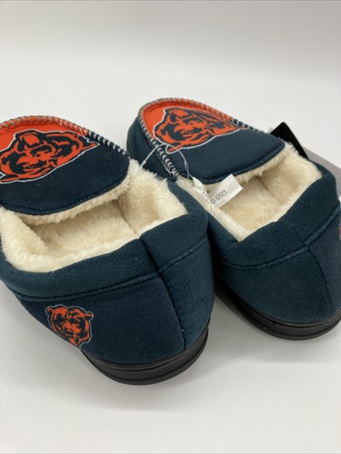 Forever Collectibles Foco NFL Chicago Bears Mens Moccasins Slippers Size 7-8 S - Picture 6 of 8