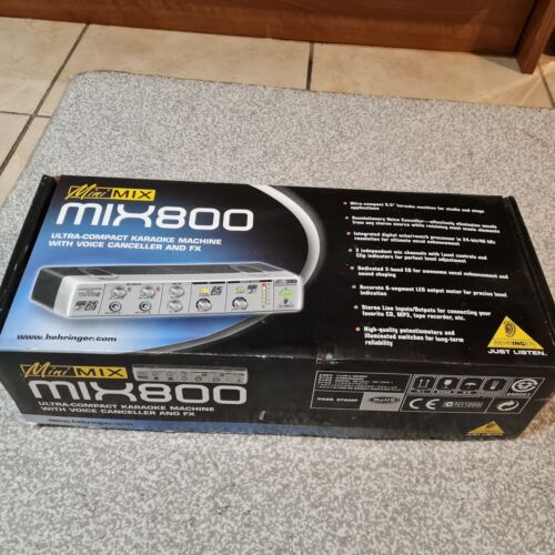 Behringer Minimix Mix800 Ultrakompakte Karaoke Maschine mit Sprachunterdrücker & Fx - Bild 5 von 5