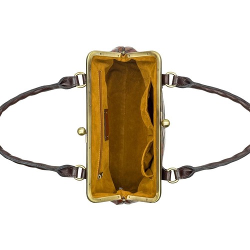 Patricia Nash Rora Frame Satchel - Formal Grey - New - Org. $249.95 - Picture 2 of 3