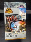 Jurassic World 2 Eruption Kids' Full Size Microfiber 4pc Bedding Sheet Set New 