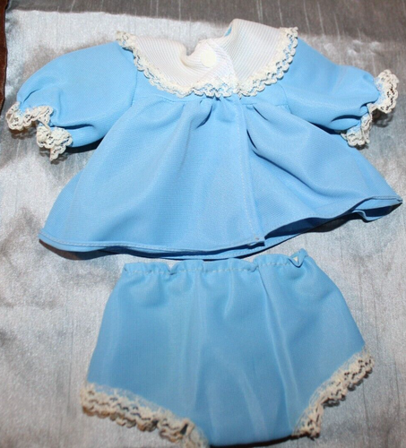Vintage 13" Plastic Cameo Kewpie Doll with Clothes Blue Dress & Shoes - Picture 6 of 8