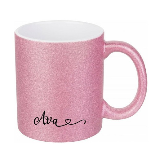 Taza de café taza de café regalo con acabado de brillo real impreso nombre personalizado impreso texto - Imagen 10 de 11