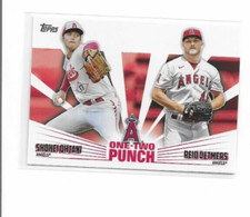 2023 Topps One-Two Punch Shohei Ohtani/Reid Detmers #12P-23 Angels