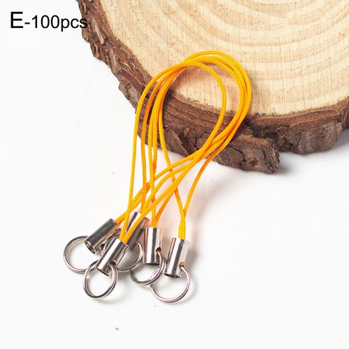 100 pièces lanière de poignet à main sangle string porte-clés ID nom étiquette badge porte-clés - Photo 14 sur 30