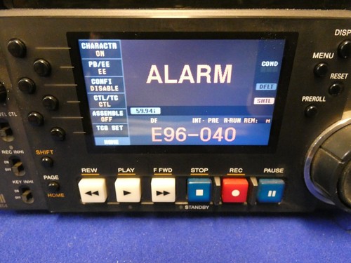Sony HDW-S280 Half Rack HDCAM Recorder for Parts, ALARM E96-067 (150 Drum Hrs) - Picture 3 of 16