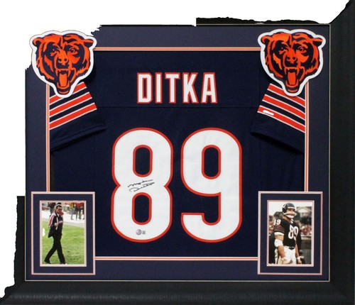 MIKE DITKA Signed Chicago Bears 8x10 PHOTO w/ Beckett COA
