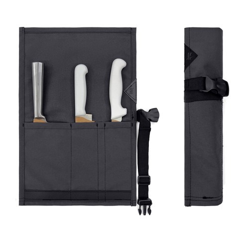 Messerrollenetui - 1 bis 6 Fächer, Oxford Canvas Etui, Leder verstärkt - Köche - Bild 63 von 80