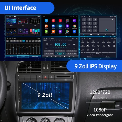 2+64 GB per VW Polo 6R 6C 2009-2017 navigatore GPS WIFI BT autoradio Android 14 Carplay - Foto 7 di 13