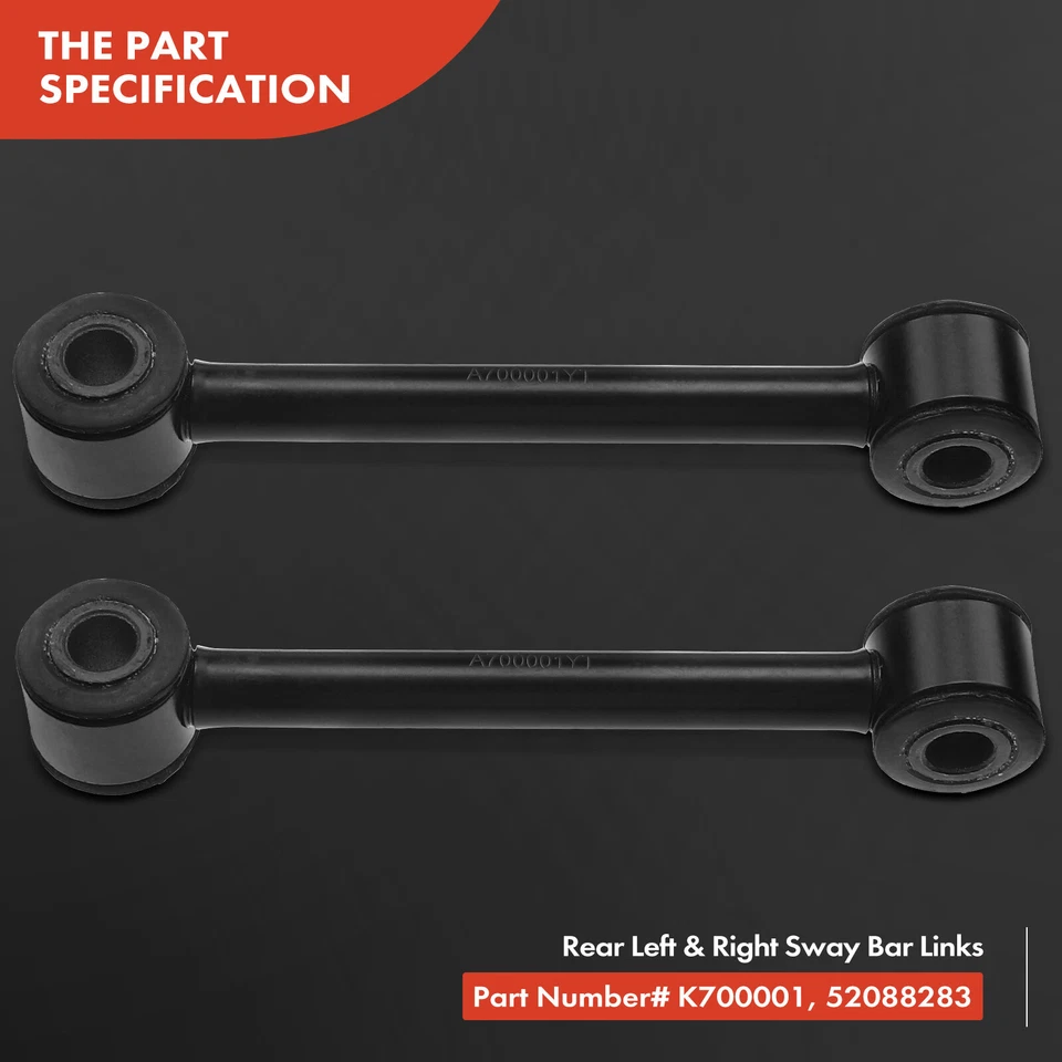 2 件稳定杆链接适用于捷豹 XJR 1995 - 1997 前 XJ12 XJ6 Vanden Plas 后 — 第 3/4 张图片