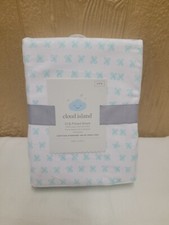 Cloud Island Crib Fitted Sheet Fully Elastic 28"x52" 100 Cotton Ditsy Flowers