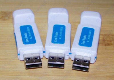 3x All In One multi-Memory Adapter micro SD Card Reader to USB Support 64GB  USA