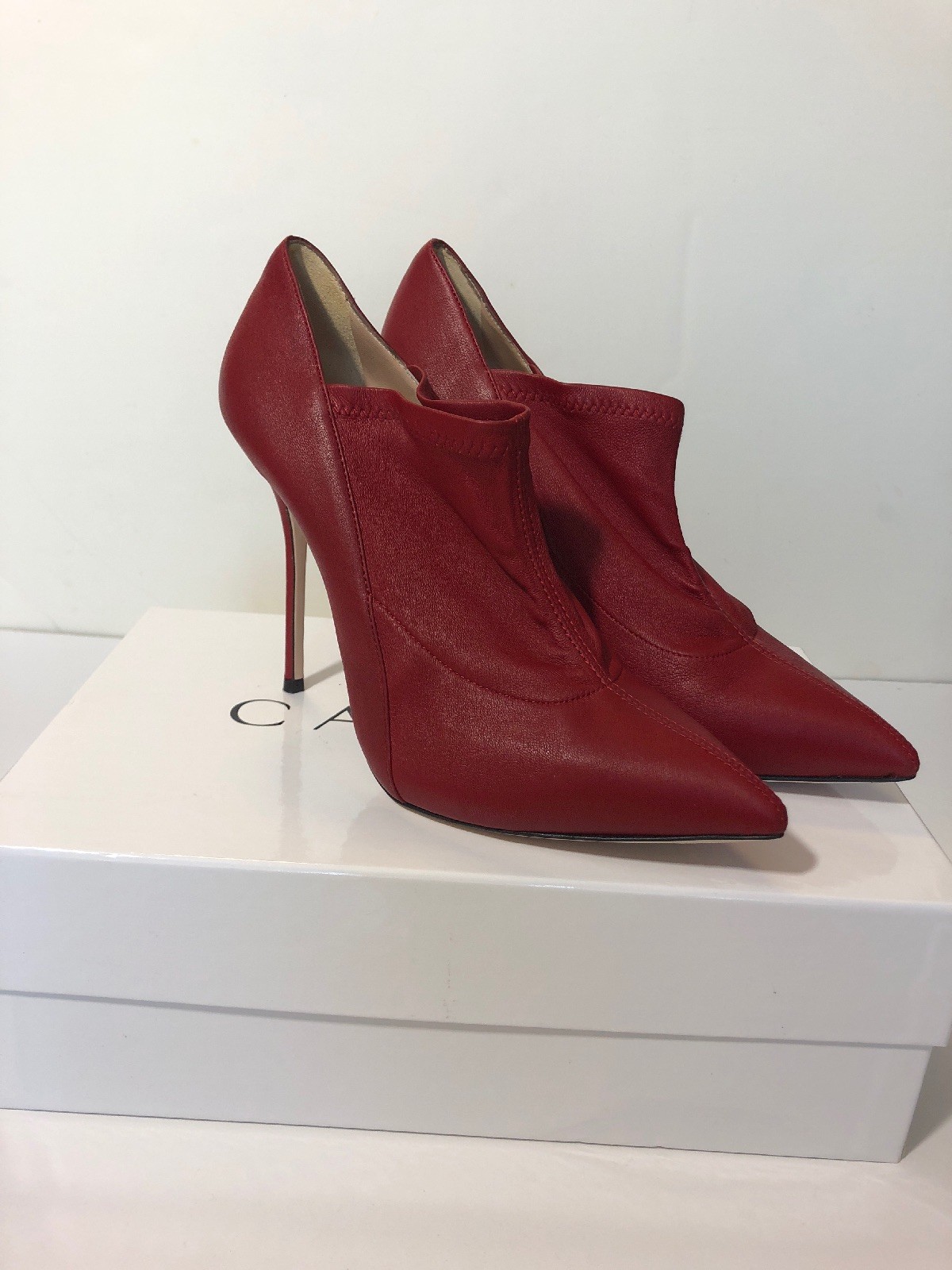 Nuevo con 8.5 etiquetas anckle Rojo Sexy Moda Casadei botas Talla 8.5 con Bombas Zapatos Stiletto Talones d192ac Nuevo con 8.5 etiquetas anckle Rojo Sexy Moda Casadei botas Talla 8.5 con Bombas Zapatos Stiletto Talones d192ac