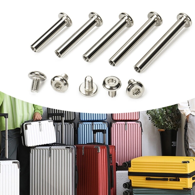 10 Pcs/Set Luggage Wheel Repair Rivets Inner Hexagon Screws 30/35/40/45/50mm