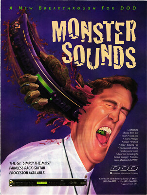 #ad DOD FX Print Advert Monster Sounds. A New Breakthrough for DOD. $8.79