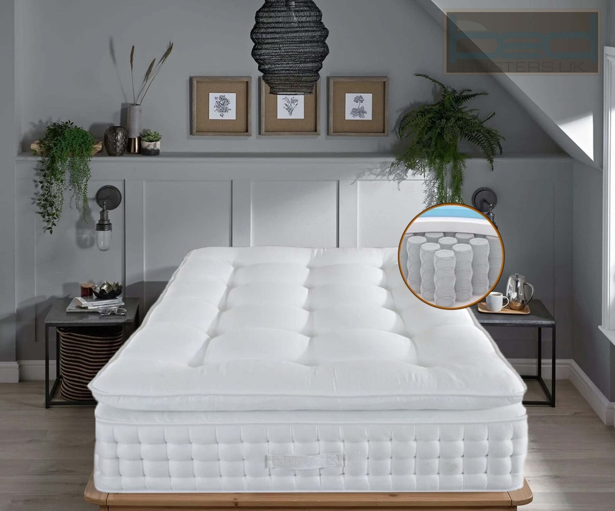 3000 MEMORY FOAM PILLOW TOP MATTRESS 3FT 4FT 4FT6 DOUBLE 5FT KING
