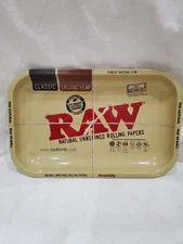 RAW Small Metal Rolling Tray Vintage Style~7x11 