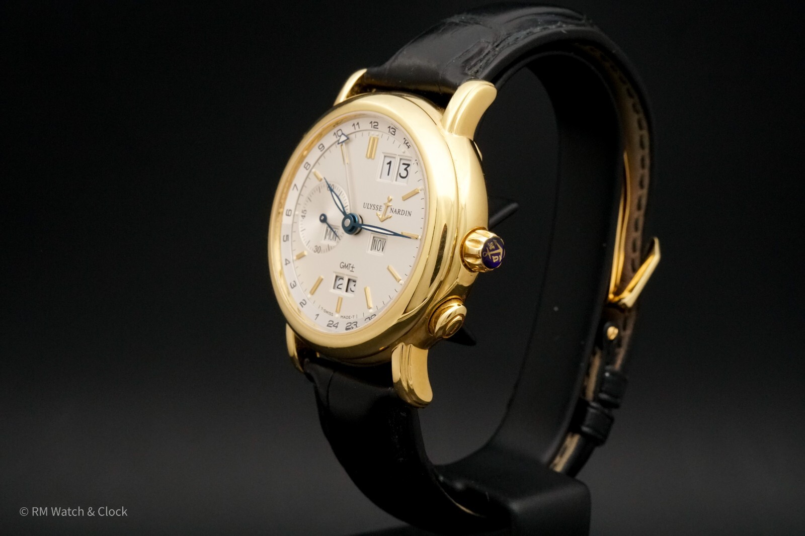 Ulysse Nardin GMT Perpetual Calendar Ref 321-22 18k Yellow Gold Men's Wristwatch - Picture 4 of 18