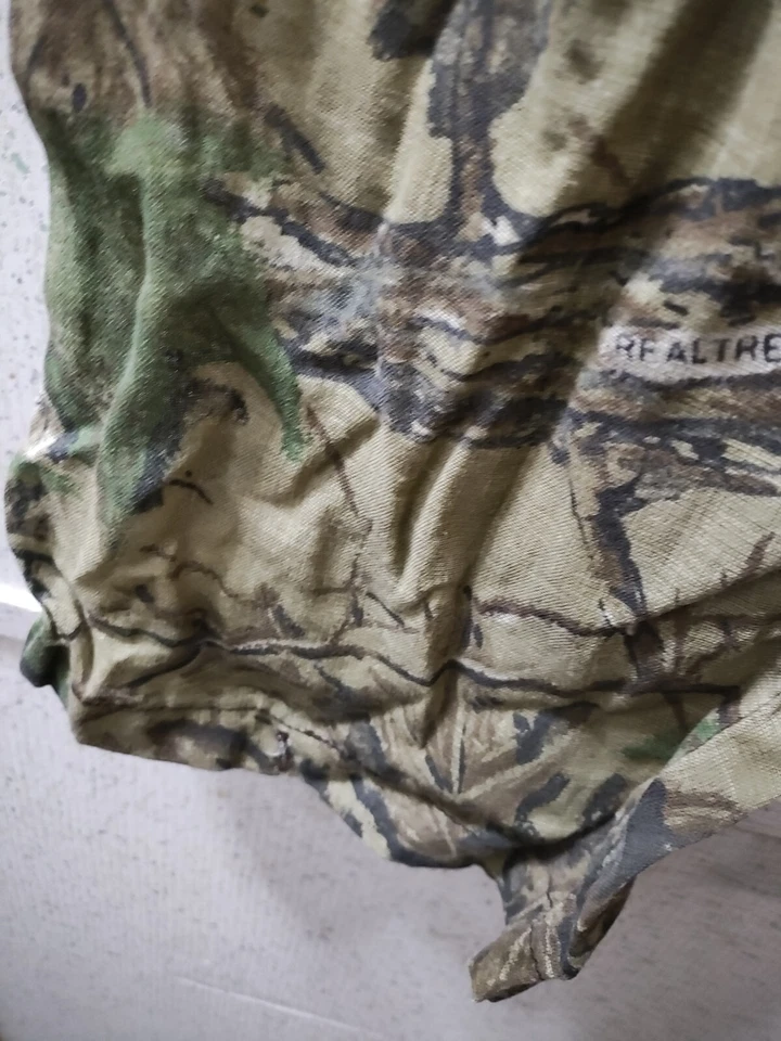 Vintage Realtree Mesh Pants Men's M 32/34 Waist Made In USA Lightweight Hunting - Image 4 of 4