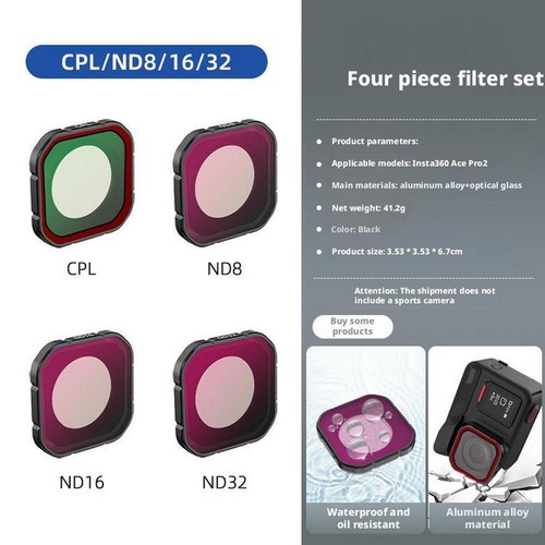 Suitable For Insta360 Ace Pro 2 Filter Sports Camera UV Protection T9I8 - Picture 23 of 32
