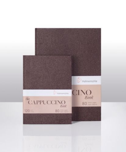 Das Hahnemühle Cappuccino Hardcover Buch - 120 gm hellbraunes Papier - A5 A4 - Bild 1 von 2