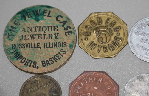 Collezione di gettoni commerciali Rossville Illinois Ill ecc. - Foto 6 di 8