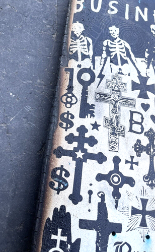 Marc Johnson Original Black Church Art Holz Skateboard Deck Business Company - Bild 5 von 12