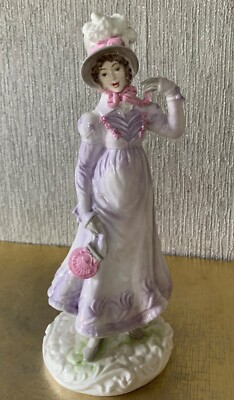 ROYAL WORCESTER CHINA LADY THE REGENCY WALKING OUT KLEIDER LTD ED PERFEKT