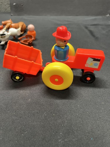 Lotto animali da fattoria e contadino Fisher Price vintage - Foto 11 di 20