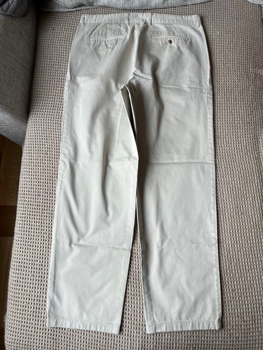 Banana Republic Hombre Chino Vaqueros Pantalones Años 2000 Crema Recto Talla 38/34 Algodón - Imagen 2 de 11