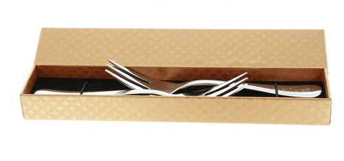 Due forchette da torta con incisione in astuccio regalo inciso regalo personale - Foto 3 di 7