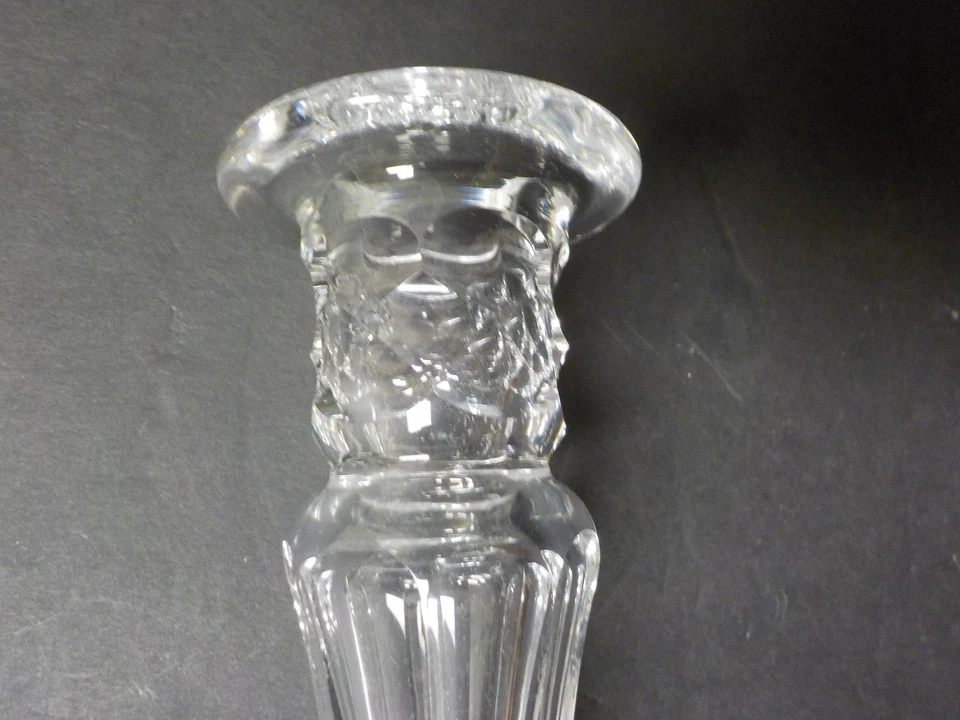 Pair American Brilliant Period Cut Glass 10.25" Candlesticks, c. 1900 - Image 4 of 4