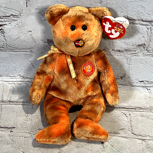Mastercard 8" Ty Beanie Baby Beary 2da Edición Aniversario RARO - Imagen 2 de 8