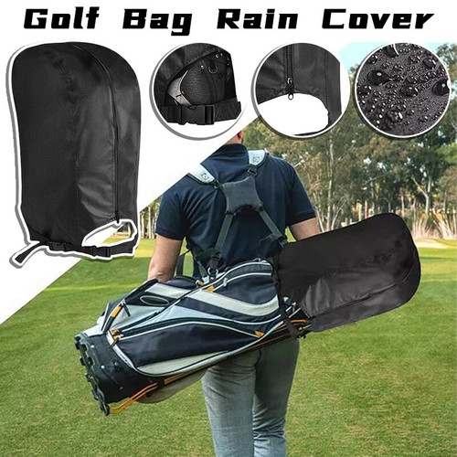 600D Oxford Waterproof Golfs Bag Rain Cover Hood Protection Durable Dustproof - Bild 1 von 13