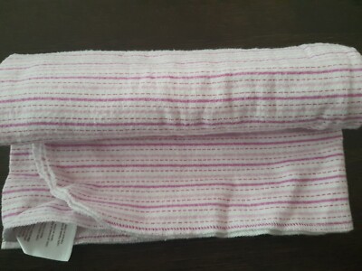 Koala Baby striped Receiving Blanket Flannel White Pink 2013 baby r us lovey