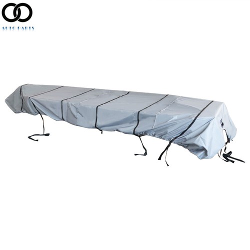 Grey For Jon Boat Cover for Jon Boat 12ft-18ft L Beam Width up to 75inch 210D - Bild 3 von 10