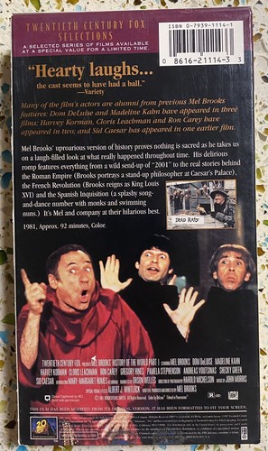 History of the World: Part 1 VHS 1981, 1997 Mel Brooks - Bild 2 von 4