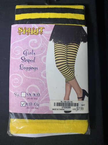 NEW Spirit Halloween Girls Knee Socks and Leggings Size Medium (2 Packs!) - Picture 3 of 7