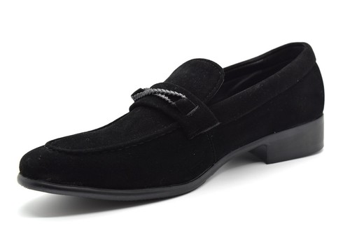 Mens Slip On Formal Casual Suede Bow Dress Wedding Italian Office Work Suit Shoe - Picture 10 of 17