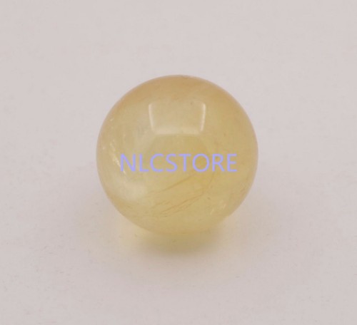 29mm Natural Round Citrine Yellow Crystal Ball Gemstone Minerals