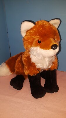 Wild Republic Cuddlekinz Red Fox Plush Toy 12'' Stuffed Animal Soft