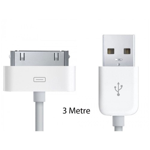 CAVO CARICATORE SINCRONIZZAZIONE DATI USB A 30 PIN PER IPHONE 4 4S IPad iPod 2/3/4 1/2/3 metri - Foto 22 di 28