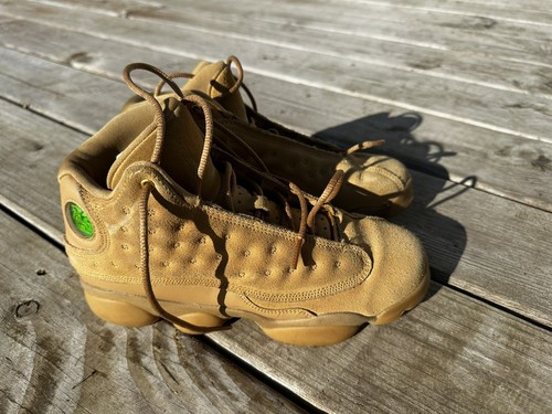 Nike Air Jordan 13 Retro Wheat Boys Size 5.5Y Athletic Shoes Sneakers 414574-705 - Picture 7 of 11