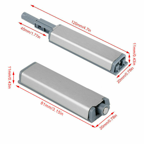 6x Push to Open Schrank Tür Magnetschnäpper Drucktüröffner Möbelmagnet Set - Bild 4 von 7