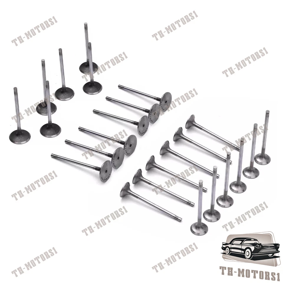 Juego de 24 válvulas de admisión y escape para Mercedes-Benz E280 C250 C300 2,5 3,0 L M272 Foto 4 de 4