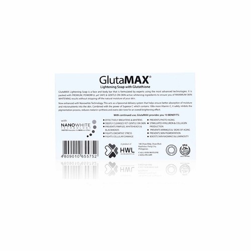 Glutamax Glutathione Soap 135g - Skin Lightening & Brightening - Picture 3 of 4