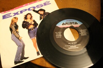 Expose ~ Tell Me Why / Let Me Down Easy ~ 1989 Arista 45RPM