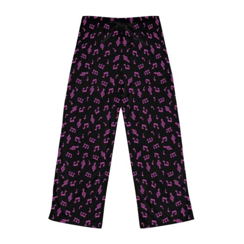 Musical Notes Womens Pattern Pajama Pants - Picture 3 of 13