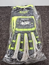 Joker XOS MX 2515-L Impact Work Gloves Black Neon Green Mens Large 