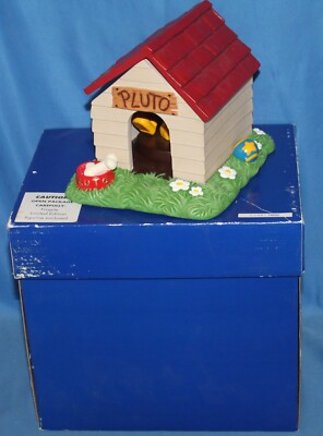 1998 Disneyana Conv MM/Pluto Ceramic Doghouse 0398/1800  No Watch