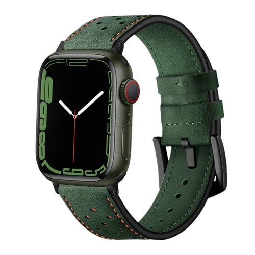 Dots Genuine Leather Watch Band For Apple Watch Series 1~10, 42mm 46mm 38 ~ 49mm - Picture 17 of 17